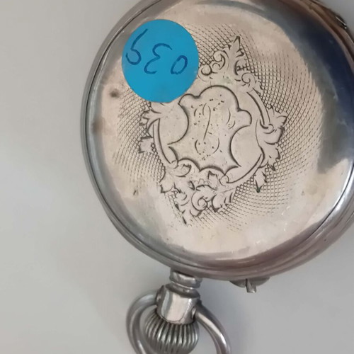 Antique Large Silver Pocket Watch used