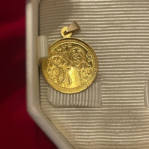 Constantinato pendant used, 14k 585 gold