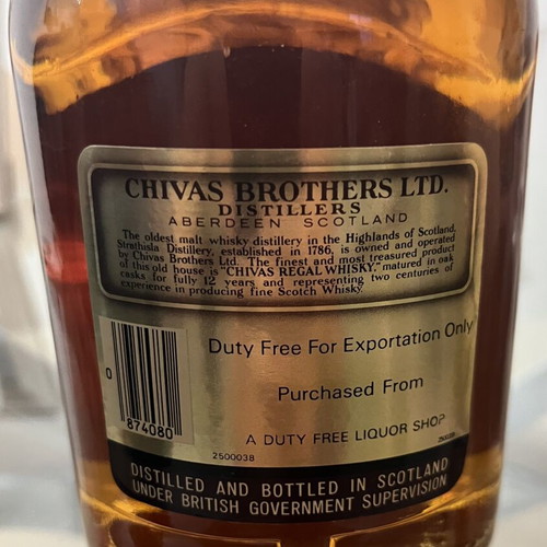 Chivas Regal 12 Years 1L sealed vintage collectible Scotch whisky