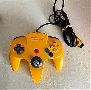 Nintendo 64  αυθεντικό χειριστήριο κίτρινο αχρησιμοποίητο