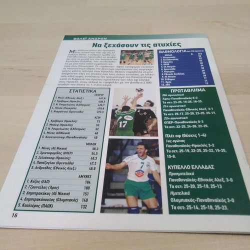 Panathinaikos collectible activity booklet March 2004, like new