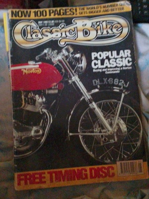 Classic Bike magazine May 1992 used, Norton Commando feature