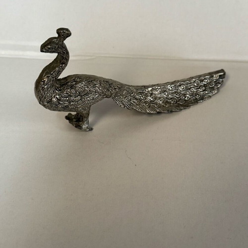 Decorative peacock used, metal