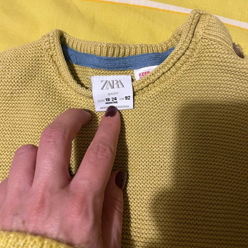 Zara long-sleeve sweater 18-24 months like new