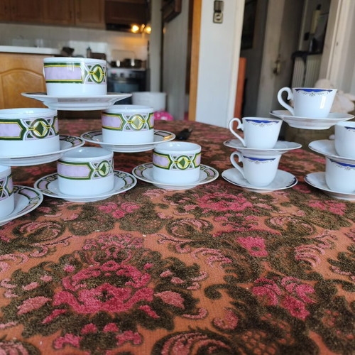 Tea and coffee cups new, set