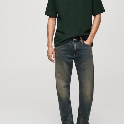 T-Shirt Light Relaxed Fit Short Sleeve Dark Green Size XL New