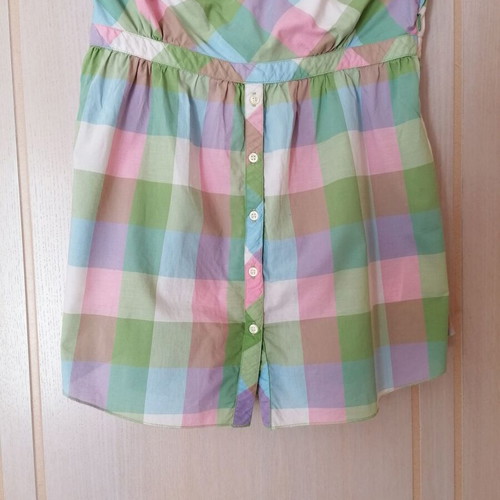 Mexx Strapless Shirt Blouse New, Multicolor, Size L