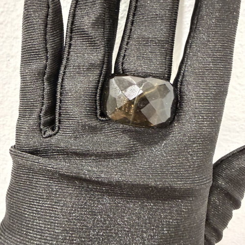 Smoky Quartz Ring made from a single natural stone, new