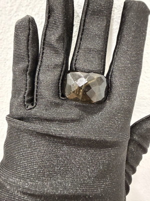 Smoky Quartz Ring made from a single natural stone, new