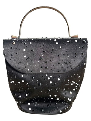 Τσάντα Giorgio Armani με κρυσταλλικές διακοσμήσεις σαν καινούργια, μαύρη