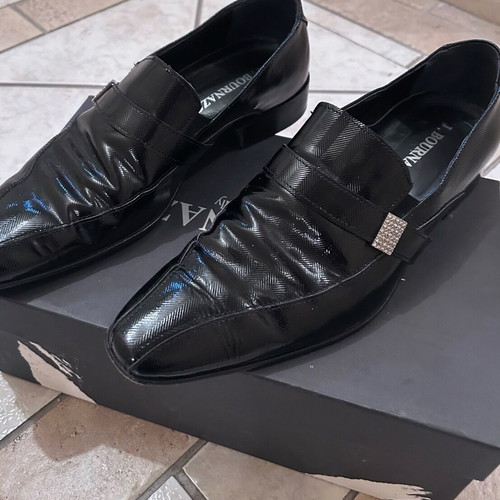J.BOURNAZOS men's shoes like new, black, size 42