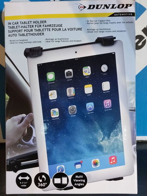 Dunlop car tablet holder like new with suction cup and adjustable arm
