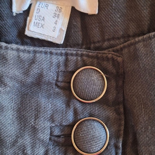 Mango Suit Black Linen Blend Tailored Shorts Small like new