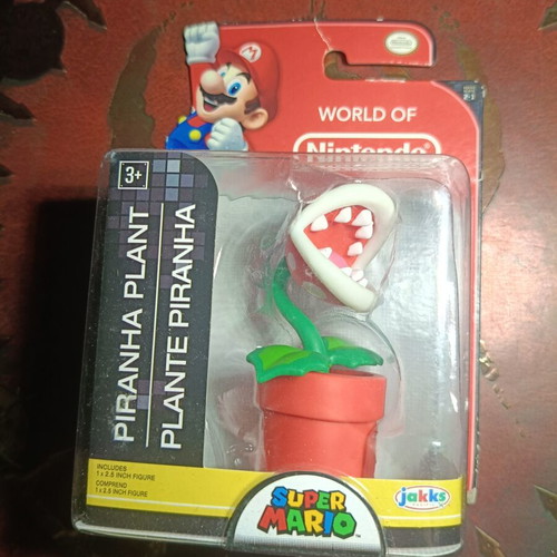 World of Nintendo Red Piranha Plant figure 2.5" Jakks Pacific new