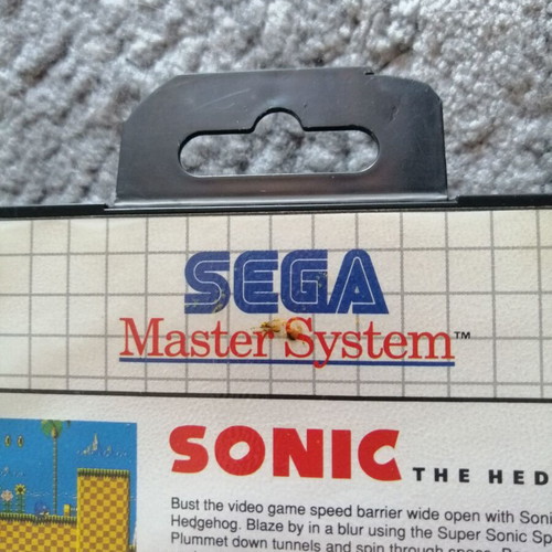 Sega Master System Sonic the Hedgehog used, original box and manual