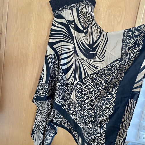 New Look silk satin asymmetric dress S-M like new