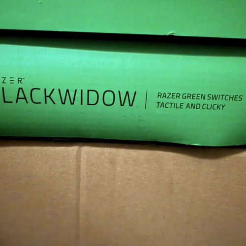 Razer Blackwidow Razer Green switched tactical and clicky keyboard new model like new