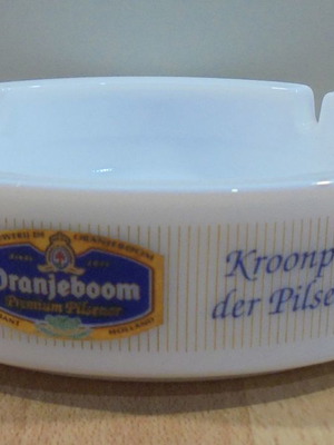 Oranjeboom beer old promotional large ashtray used