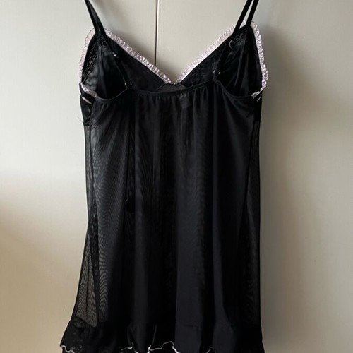 DiLei underwear see-through nightdress black M new