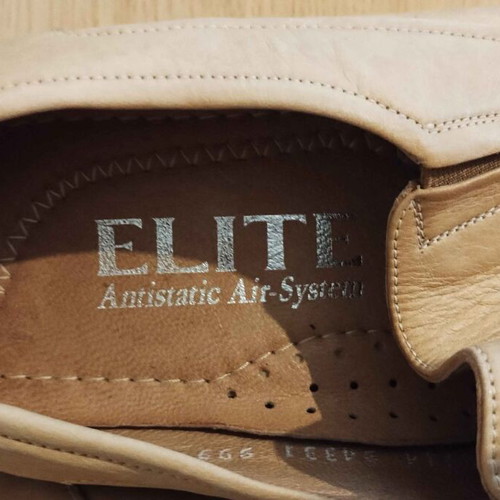 Men's Elite Antistatic Air-System Shock Absorber beige shoes used size 45