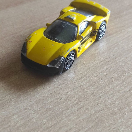 Teamsterz Track Racing Car Yellow 2015 used, moderate condition