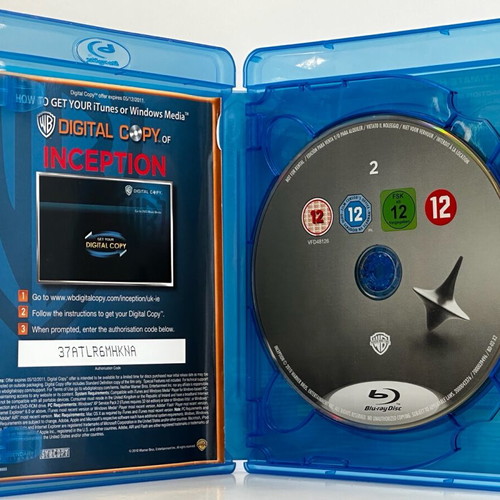 Inception 2-Disc Blu-ray & DVD like new, subbed