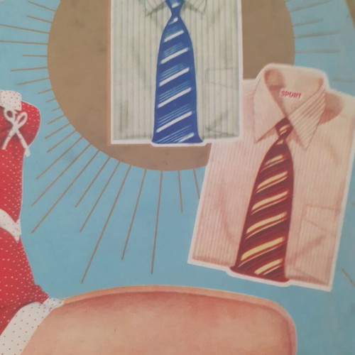 Paper Shirt Box from 1960s Greek Industry SPORT used