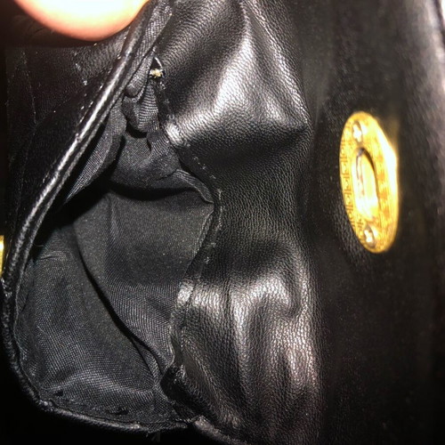 Black leather wallet for belt new