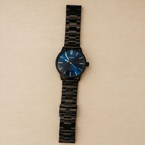 Oozoo men's watch brand new with black and dark blue dial