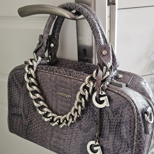 Gillian handbag like new, gray, faux leather