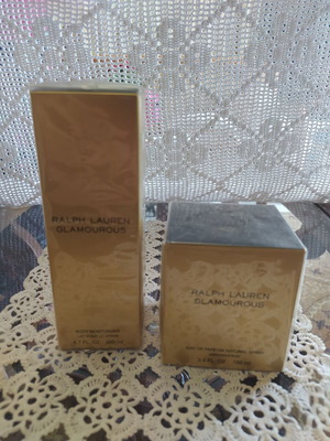 Ralph Lauren Glamorous 100ml EDP and 200ml Body Lotion new