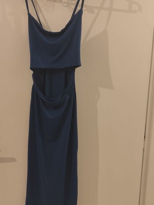 Base dress slim fit blue navy new with thin straps and open back