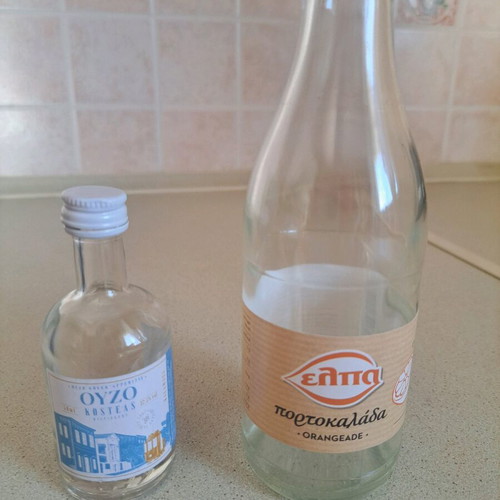 Glass bottles like new, collection of 16 pieces