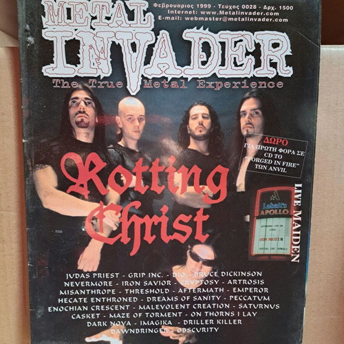 Metal Invader February 1999 No 28 used