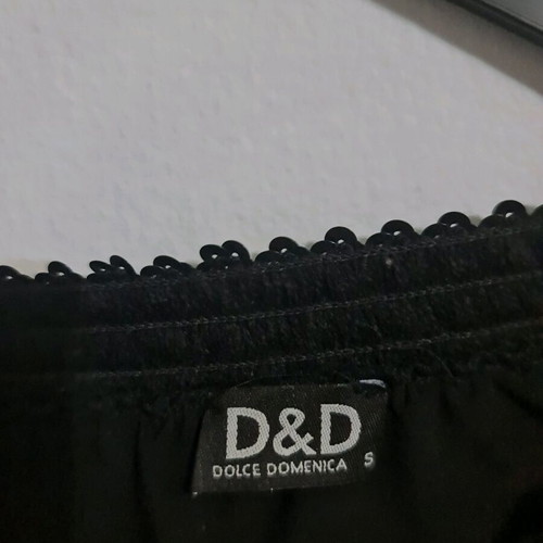 Dolce Domenica black strapless mini dress Small like new with sequins
