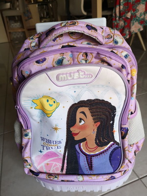 Must Team Disney Wish School Backpack with Bottle Holder, 25L, Pink