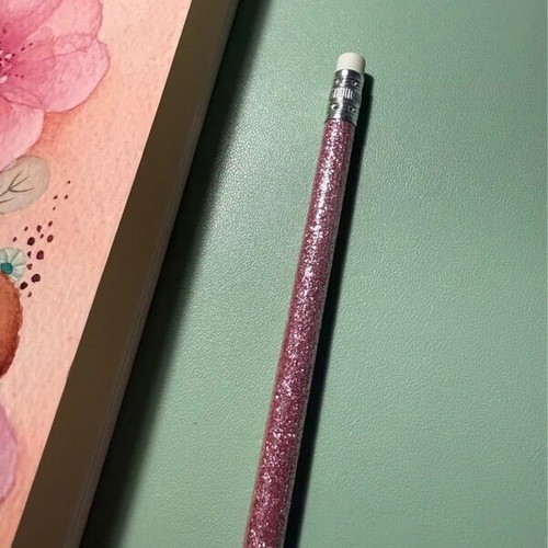 Booklover's set with notebook, glitter pencil and memo post-it