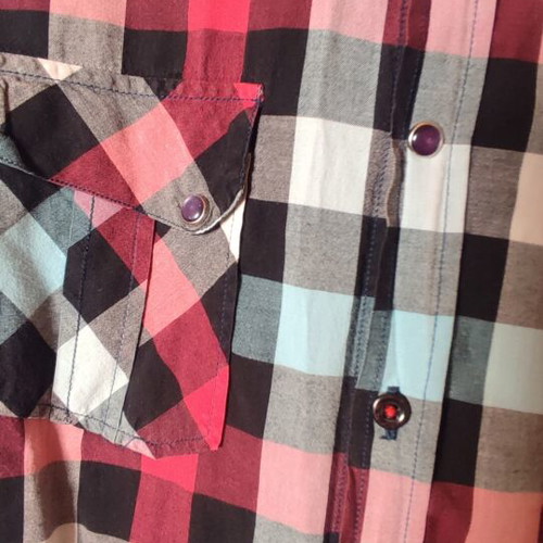 Vittorio Artist checked shirt used, 100% cotton, size S