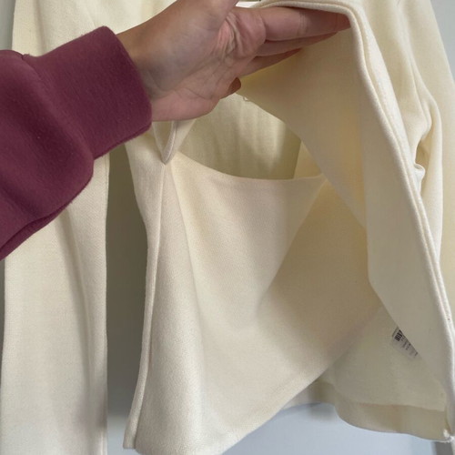 Zara wrap top new, size M, cream color