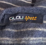 Pullover used, size M, gray and blue
