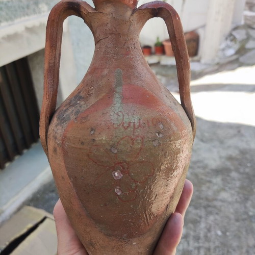 Authentic Samian Ceramic Stamna 23cm used, traditional folk art