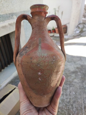 Authentic Samian Ceramic Stamna 23cm used, traditional folk art