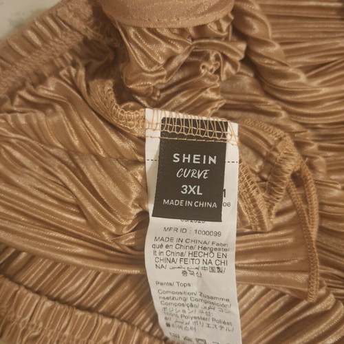 Cropped Top Shein Curve 3XL in very good condition, gold