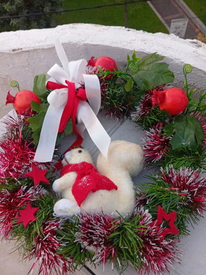 Christmas wreath handmade new