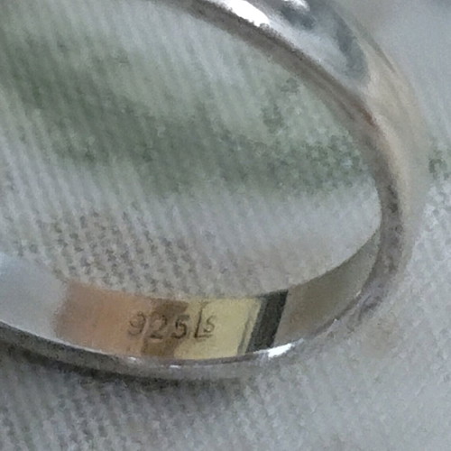 Silver ring 925 with engraving like new