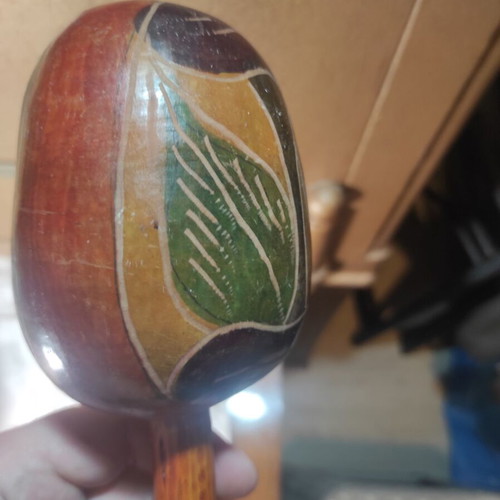 Set of 2 vintage Colombian Cartagena Maracas 26cm like new