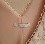 Desiree maxi formal dress new, white and beige, size M