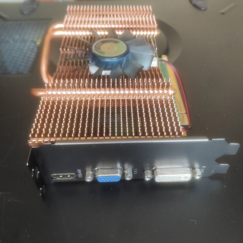 Point of View GeForce GTS 250 1GB used, defective graphics card with copper cooler