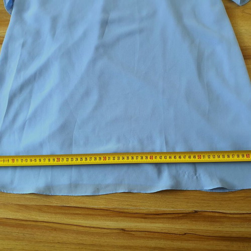 Mango light blue turquoise layered summer dress, size M