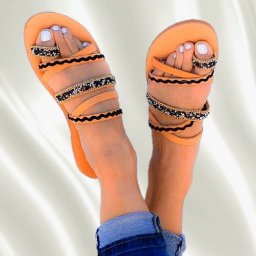 Altamira Greek Sandals leather sandals No.40 new with black details